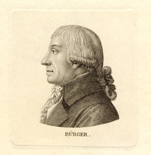 Gottfried August Brger, Stammbuchblatt,Ernst Ludwig Riepenhausen